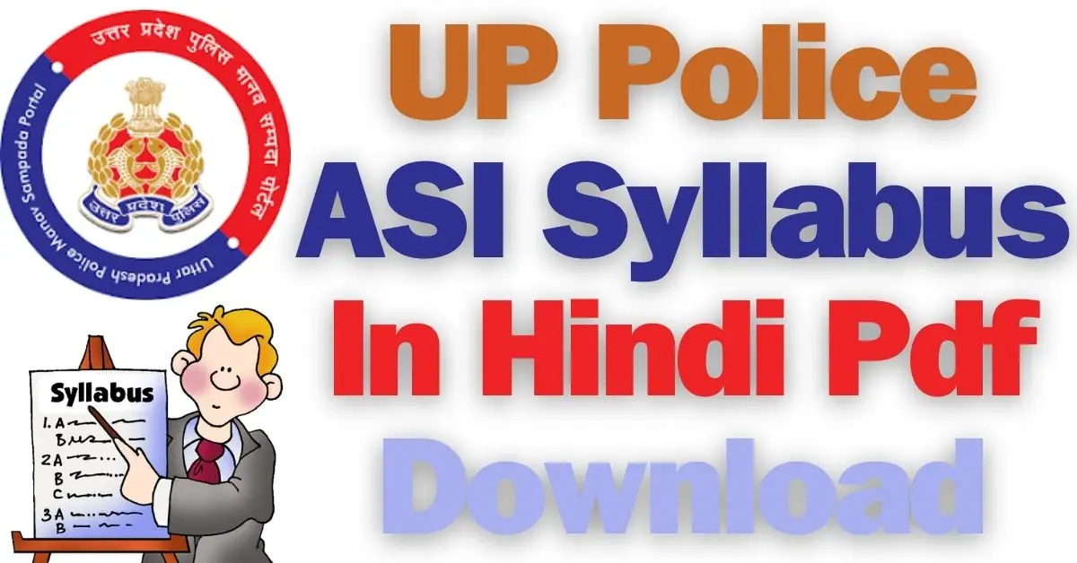 Up Police Syllabus.pdf UP Police ASI Syllabus In Hindi 2026 Pdf (ASI Clerk & Accounts)