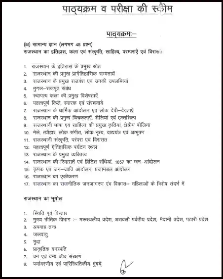 Rajasthan Pharmacist Syllabus PDF In Hindi