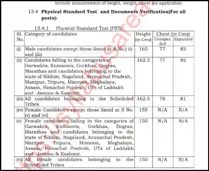 CRPF HC constable physical test