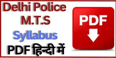 Delhi Police MTS Syllabus In Hindi